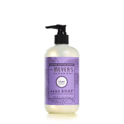 MRS. MEYERS CLEAN DAY Hand Soap, Made with Essential Oils, Biodegradable Formula, Lilac, 12.5 fl. oz