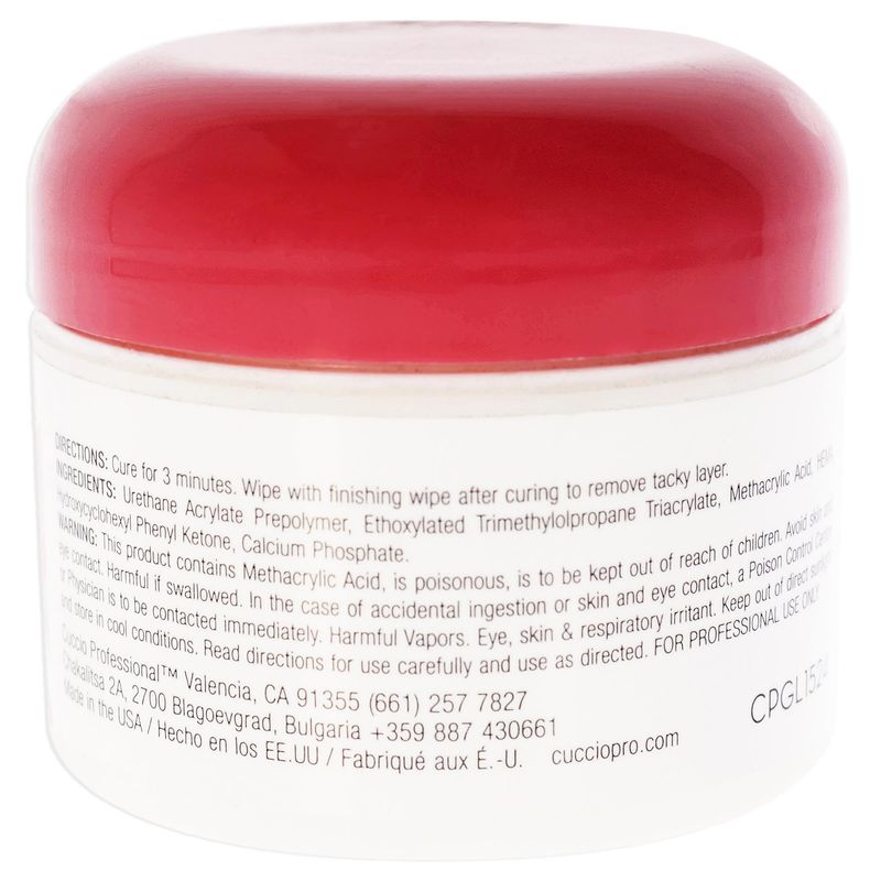 Cuccio Pro UV Kapping Gel With Calcium - Helps Prevent Cracking And Peeling - Designed For Natural Nails - Promotes Growth - Forms Durable, Protective Layer - Crystal Clear Coat - 1 Oz Nail Gel