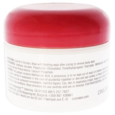 Cuccio Pro UV Kapping Gel With Calcium - Helps Prevent Cracking And Peeling - Designed For Natural Nails - Promotes Growth - Forms Durable, Protective Layer - Crystal Clear Coat - 1 Oz Nail Gel
