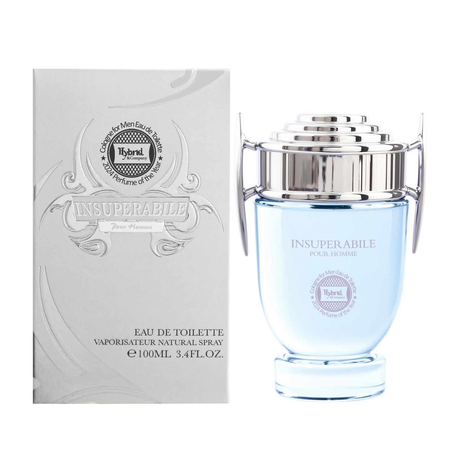 Hybrid &amp; Company Courageous Pour Homme For Men Eau De Parfum Insuperabile Natural Spray 3.4 Fl Oz