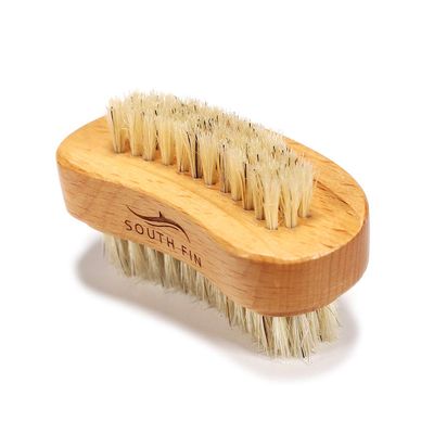 Two-side Wooden Nails Brushes for Fingers, Natural Wood and Bristle Cleaning Acrylic Nail Art Brush, Fingernail &amp; Toenail brushes for Women, Men, Girls, Manicure Pedicure Nail Scrubber Home &amp; Salon