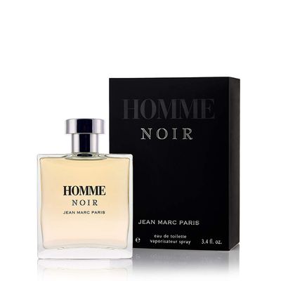 Jean Marc Paris Homme Noir Eau de Toilette Spray 100ml, Mens Cologne, 3.4 fl. oz., Woody Cologne, Notes of Grapefruit, Tobacco, and Tonka Bean