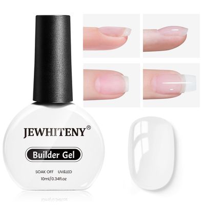 JEWHITENY 10ML Builder Gel - Clear Nail Extension, Strengthener, Long Lasting, High Effects Nail Art Design Manicure