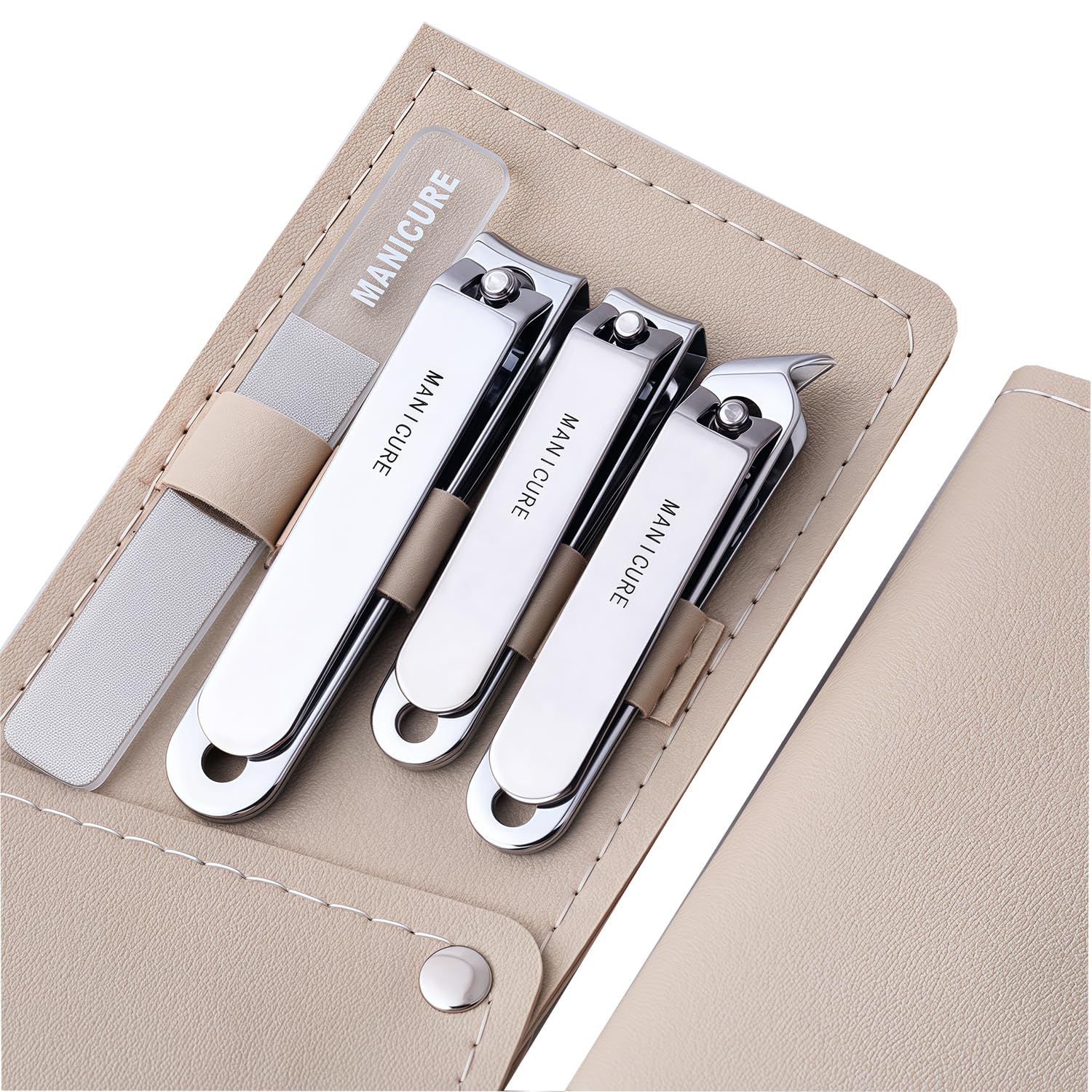 Moreplus Durable &amp; Portable Nail Clippers, High-Carbon Steel Blades, Double-Sharpened for Tough Nails,Fingernail Clipper for Men &amp; Women