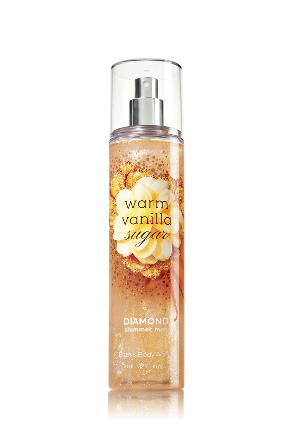 Bath &amp; Body Works Signature Collection Diamond Shimmer Mist - Warm Vanilla Sugar - 8 fl oz / 236 mL