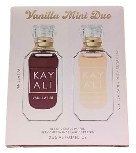 KAYALI Mini Vanilla Perfume Duo Set 2 X 5 ml (Vanilla Candy Rock Sugar 42 Eau de Parfum and Vanilla 28 Eau de Parfum)