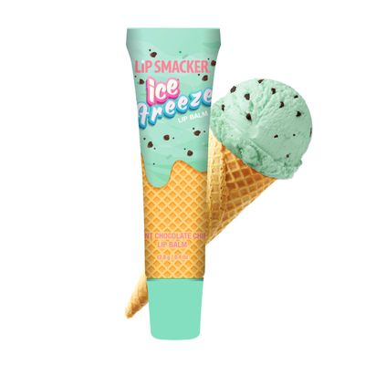 Lip Smacker Ice Freeze Balm, Ultra-Hydrating &amp; Cooling Lip Balm with Refreshing Flavor, Sheer Tint &amp; Minty Sensation, Soft-Served Creamy Formula, Moisturizing &amp; Nourishing Lip Care-Mint Chocolate Chip