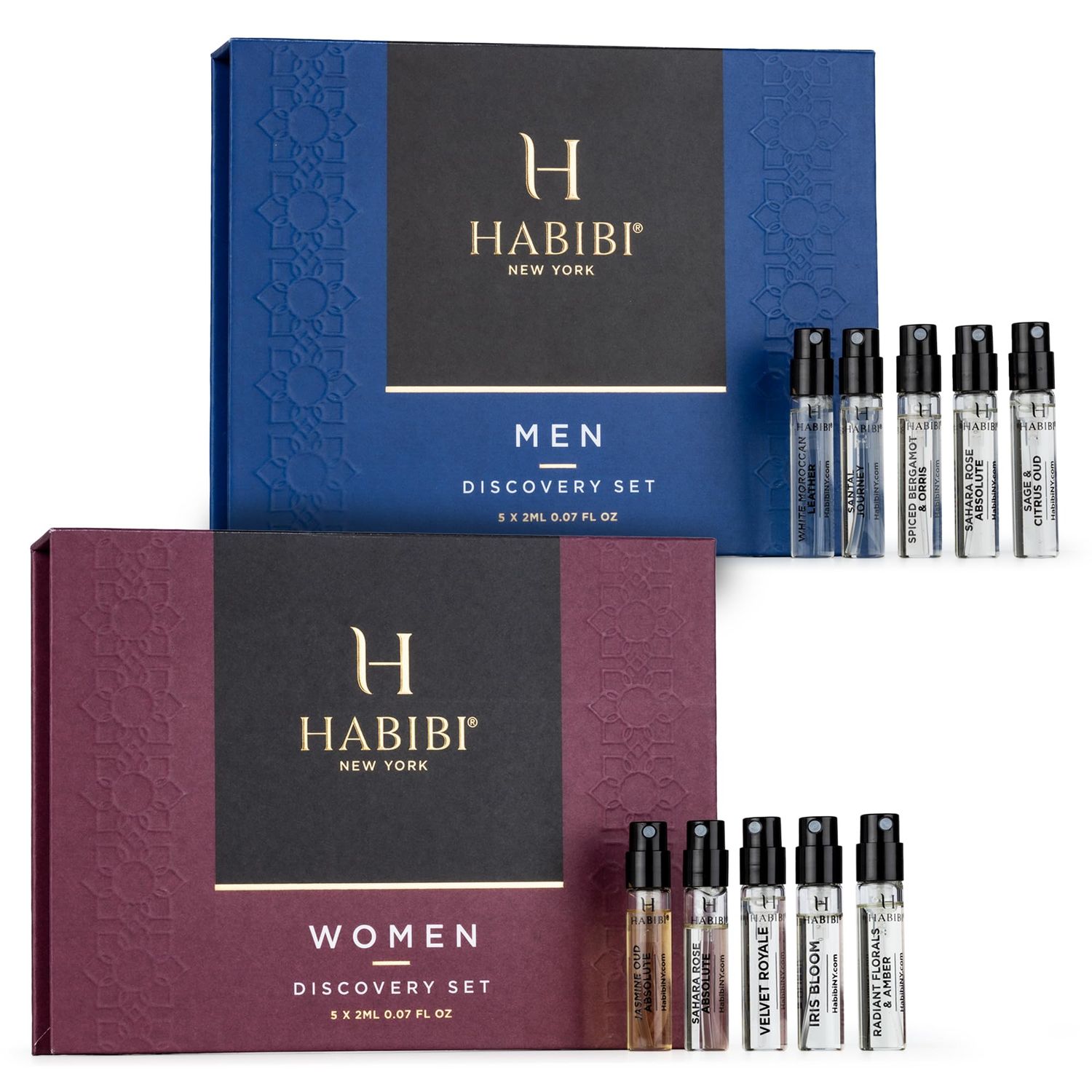H HABIBI Mens Perfume &amp; Women Perfume Sample Sets - Cologne for Men, Mens Cologne Sampler,10 Mini Sprays (2 mL Each), Made in USA