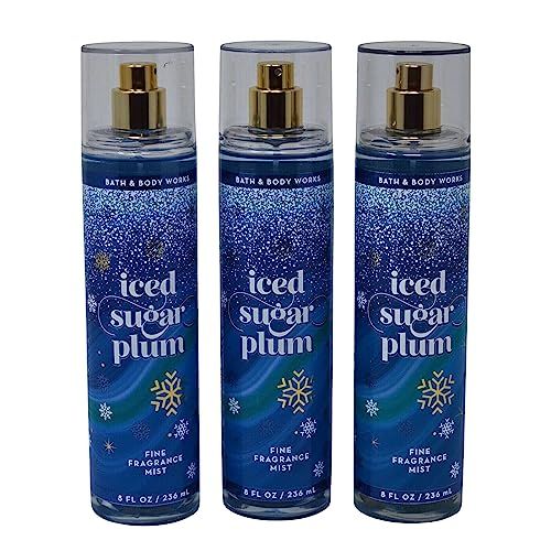 Bath &amp; Body Works Fragrance Mist 3-Pack 8oz Each (Iced Sugar Plum)