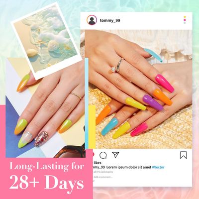 AZUREBEAUTY 170Pcs Dip Powder Nail Kit, 36 Color Neon Bright Blue Yellow with Dipping Powder Base/top Coat Activator Liquid Set & Removel Kit for French Nail Art Salon DIY Home