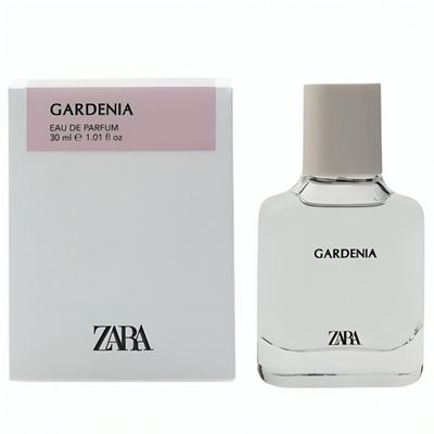 Zara Gardenia Eau de Parfum for Women 30ml (1.0 fl oz) Captivating White Flowers, Orange Blossom, Coffee, Peach &amp; Raspberry Alluring Silky Long-Lasting Scent