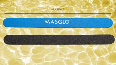 MASGLO Masglo Professional Nail File - Emery Boards for Nails - Nail Files for Natural Nails - Single-coloured, 3 Count, Metal, Fine Grit (120-180)