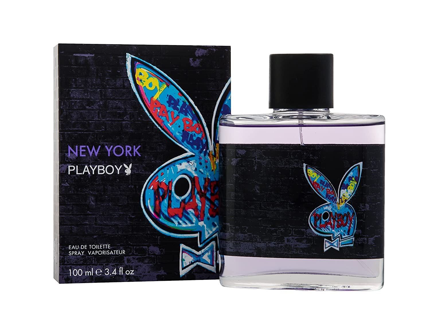 PLAYBOY New York Men Eau De Toilette Spray, 3.4 Ounce Playboy