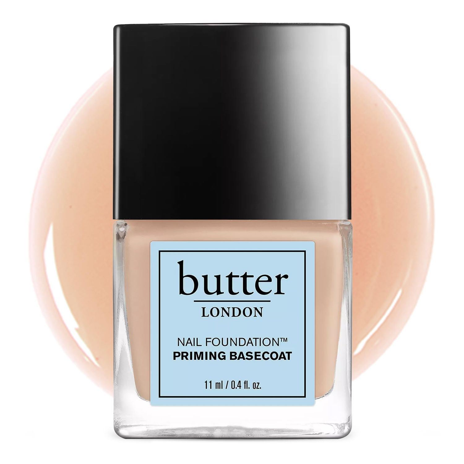 Butter LONDON Nail Foundation Priming Base Coat - Sheer Coverage with Nude, Matte Finish - Nail Strengthener Supports Healthy Nail Growth &amp; Prevents Nail Stains - Cruelty-Free &amp; Gluten Free Nail Care