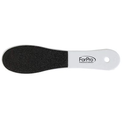 ForPro Professional Collection One N Done Pedi File, Disposable Pedicure File for Feet &amp; Heels, Double-Sided, Black 60/White 180 Grit, 9.5 L, 12-Count