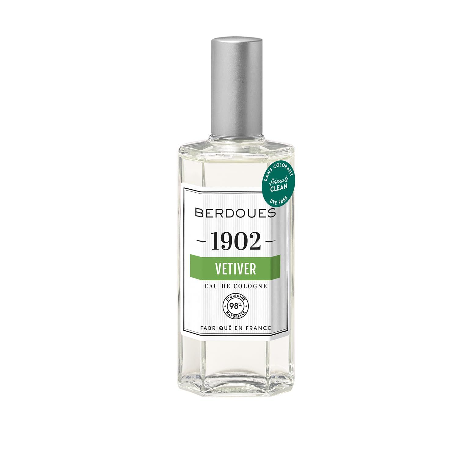 Berdoues 1902 Eau de Cologne | Long Lasting Scent Made in France | Spray Fragrance for Men &amp; Women | Luxury Unisex Perfume with Premium Quality (VETIVER)