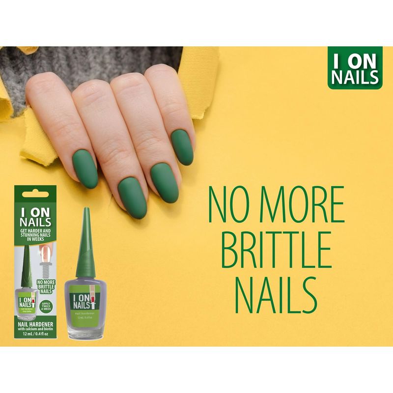 Generic I On Nails Hardener with Calcium Biotin, Longer, Stronger, No More Brittle Nails Base Coat, Clear