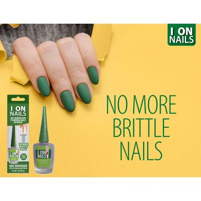 Generic I On Nails Hardener with Calcium Biotin, Longer, Stronger, No More Brittle Nails Base Coat, Clear