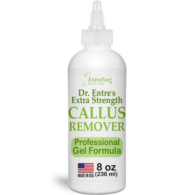 Dr. Entres Callus Remover Gel: 8oz Extra Strength with Precision Applicator, Callus Remover for Feet, Foot Callus Remover, Foot Care, Pedicure Tools Supplies, Dead Skin Remover