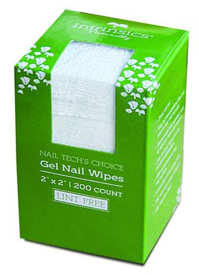 Intrinsics Nail Techs Choice Lint Free Gel Nail Wipes - 2 x 2, 200 Count