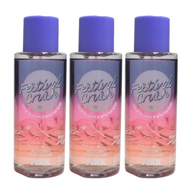 Victorias Secret Pink Festival Crush Body Mist Lot of 3
