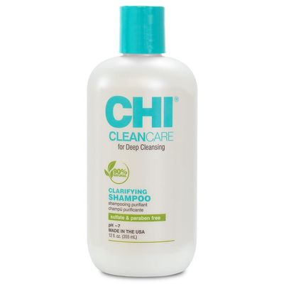 CHI CleanCare Clarifying Shampoo, Deeply Cleanses Hair &amp; Scalp, Removes Build Up &amp; Restores Moisture To Hair, Sulfate, Paraben, &amp; Cruelty-Free, 12 Oz