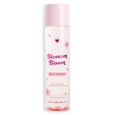 I Heart Revolution, Blossom Bloom Hair &amp; Body Mist, Long-Lasting Perfume Spray, Notes of Jasmine, Amber, &amp; Raspberry, Cruelty-Free &amp; Vegan, 7.98 fl oz