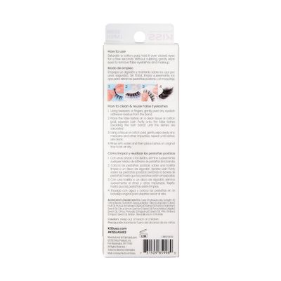 KISS Lash Purify Eye Makeup Remover and Lash Cleanser, 3-in-1 Formula False Eyelash Remover, Suitable for Sensitive Skin, Net Wt. 50 ml (1.69 US fl. oz.)