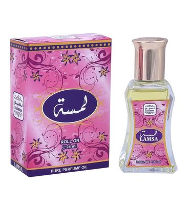NASEEM Lamsa Roll-On Perfume Oil 24 ml - Subtle and Elegant Fragrance Oil for Men &amp; Women, Alcohol-Free Eau De Parfum, Long-Lasting, Hypoallergenic Formula, Ideal for Daily Wear and Events