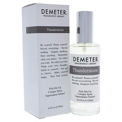 Demeter Cologne Spray for Unisex, Thunderstorm, 4 Ounce
