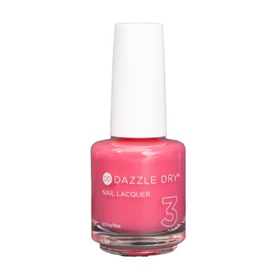 Dazzle Dry Nail Lacquer (Step 3) - Raspberry Crme - A light raspberry milkshake. Full coverage cream. (0.5 fl oz)