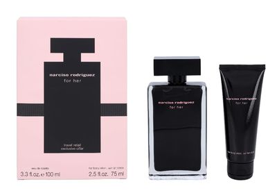 Narciso Rodriguez 2 Pc. Gift Set for Women Edt 3oz B/l 2.5 Oz, 3fl Oz