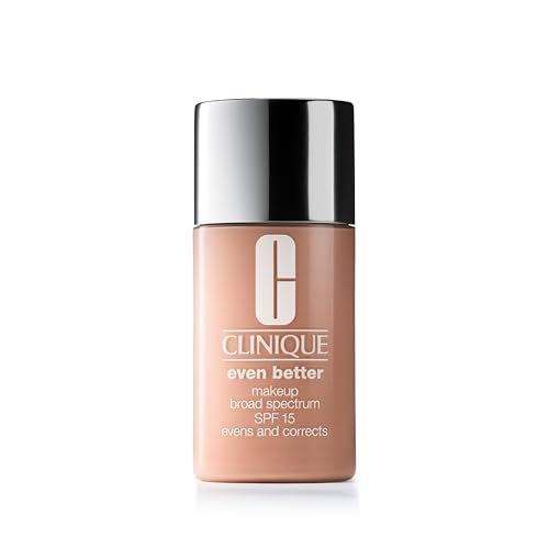 Clinique Even Better Makeup Medium Coverage Foundation Broad Spectrum SPF 15 | Evens Skin Tone Reduces Dark Spots, Ivory, 1 Fl Oz