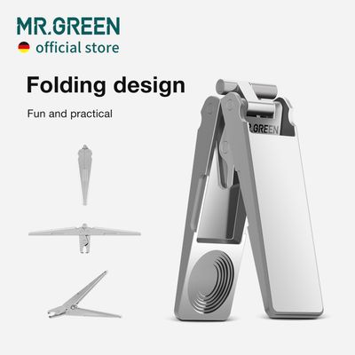 MR.GREEN Innovative Folding Nail Clippers Collapsible Nail Cutters Stainless Steel Nail Scissors Portable Travel Manicure Tools