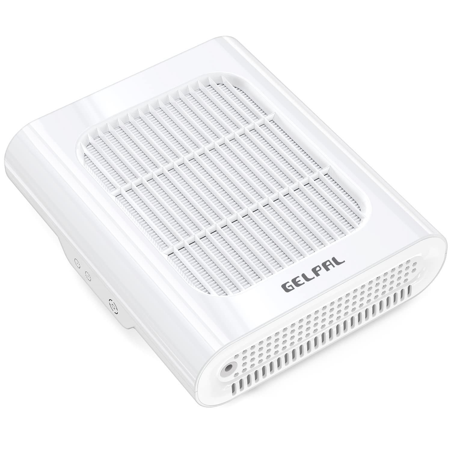 Gelpal Professional Nail Dust Collector, Adjustable Nail Dust Collector for Acrylic Nails , Electric Nail Vacuum Fan, Low Noise, Dust Collector for Nail Polishing &amp;Salon.White.