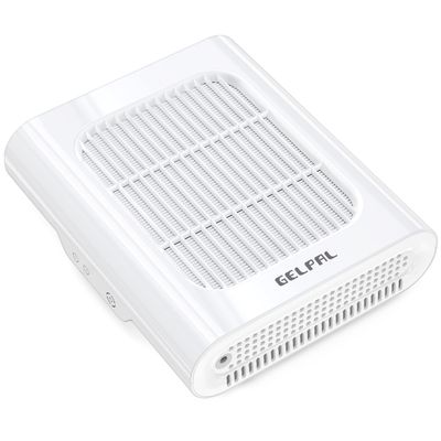 Gelpal Professional Nail Dust Collector, Adjustable Nail Dust Collector for Acrylic Nails , Electric Nail Vacuum Fan, Low Noise, Dust Collector for Nail Polishing &amp;Salon.White.
