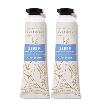 Bath &amp; Body Works Lavender Vanilla Hydrating Hand and Body Cream 1.0 Fluid Ounce, 2-Pack (Lavender Vanilla)
