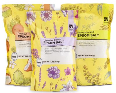 Epsom Salt for Soaking, 9 lb Scented Bath Salts for Women, Lavender &amp; Eucalyptus &amp; Coconut, Epsom Salt Bulk Bath Spa Set Gifts for Women, Mothers Day Gifts, 3lb (Pack of 3)