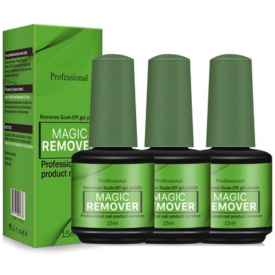 ONE1X Nail Polish Remover, Magic Soak-Off Gel Nail Polish Remover-Quick,Professional Nail Polish Removers for Natural, Gel Nails (Green-3)
