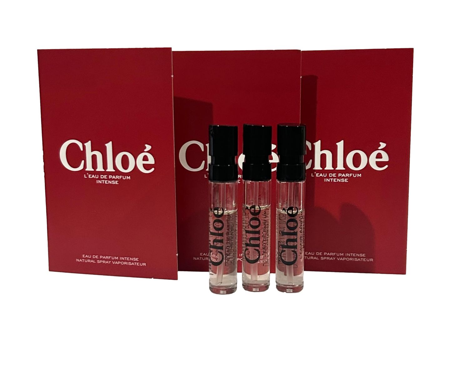 Chloe Leau De Parfum Intense Sample Perfume WOMEN Spray 1.2 ml / 0.04 oz - set of 3