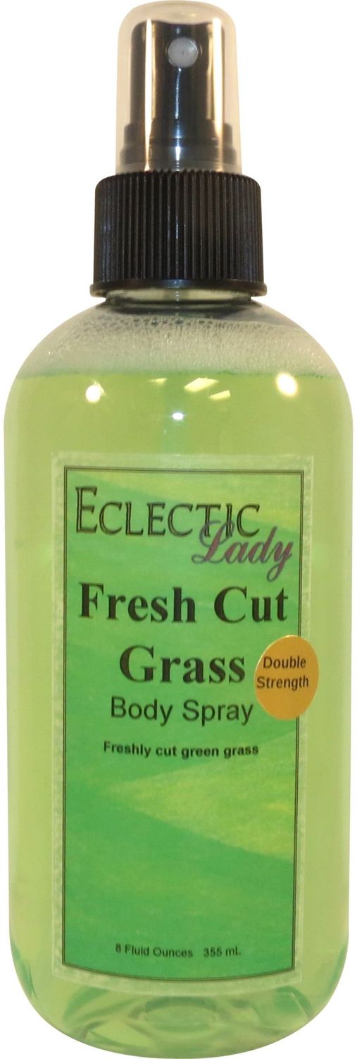 Eclectic Lady Fresh Cut Grass Body Spray, Double Strength, 8 ounces, Body Mist for Women with Clean, Light &amp; Gentle Fragrance, Cologne with Soft, Subtle Aroma For Daily Use