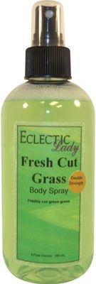 Eclectic Lady Fresh Cut Grass Body Spray, Double Strength, 8 ounces, Body Mist for Women with Clean, Light &amp; Gentle Fragrance, Cologne with Soft, Subtle Aroma For Daily Use