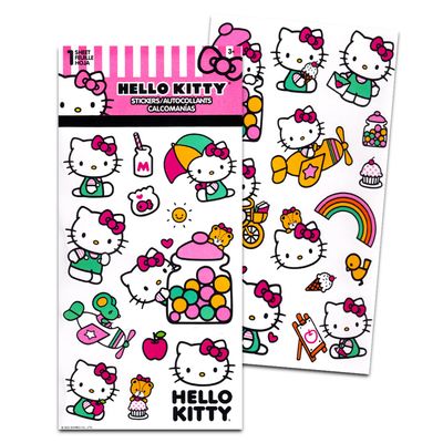 Hello Kitty Nail Art Stickers Set for Girls - Bundle with Hello Kitty Stick On Nails Plus Tattoos, Stickers, More for Party Supplies | Hello Kitty Press On Nails for Kids