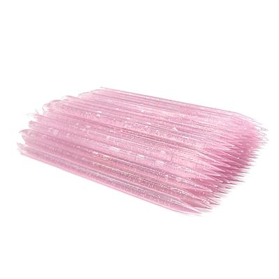 Medsuo 100 PCS Disposable Nail Sticks Double-End Multi Functional Cuticle Pusher Remover Nail Art Manicure Pedicure Tool for Cleaning Crafting, Applying Nail Strips Waxing Scraping Paint (Pink)
