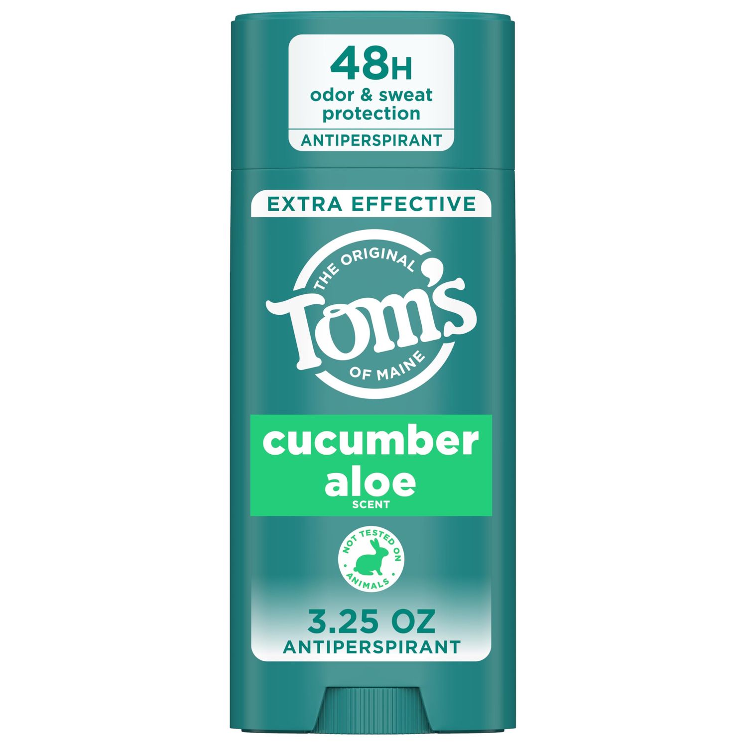Toms of Maine Cucumber Aloe Antiperspirant, For Women and Men, 3.25 oz