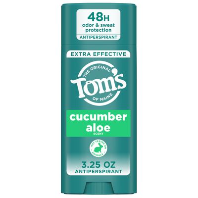 Toms of Maine Cucumber Aloe Antiperspirant, For Women and Men, 3.25 oz