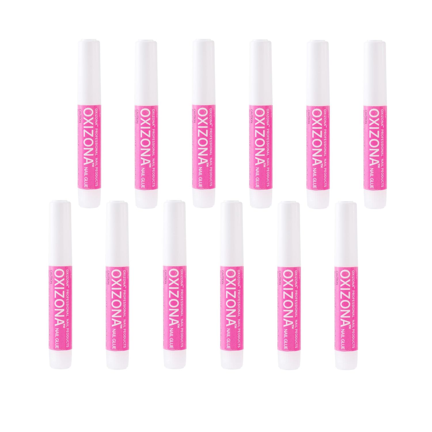 Oxizona Super Strong Nail Glue for Acrylic Nails Press on Nails Professional Nail Glue for Nail Tips Fake Nails False Nails Long Lasting for Stick On Nails Broken Nails 0.07oz 12pcs