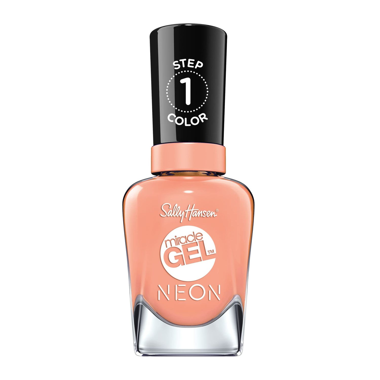 Sally Hansen Miracle Gel, Peach Please, Long Lasting, Gel-Like Formula, No UV Lamp Needed, Orange Nail Polish