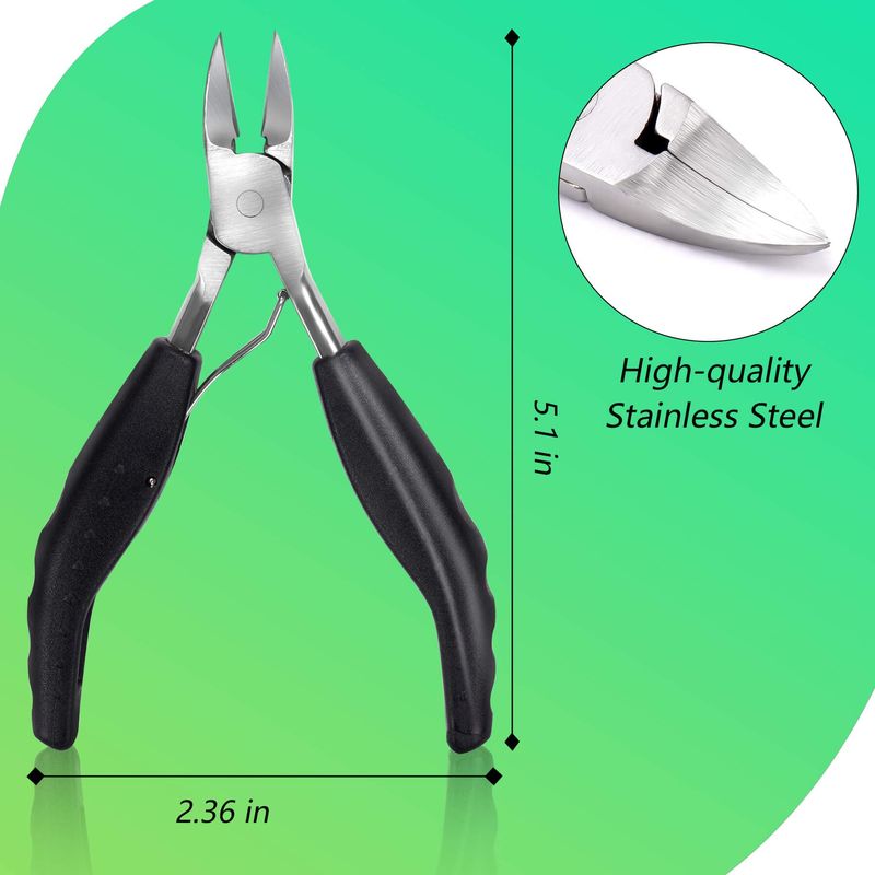 Feiccier Heavy Duty Ingrown Toenail Clippers, Professional Toenails Trimmer, Podiatrist Toe Nail Clippers for Thick Nail &amp; Ingrown Toenails, Sharp Curved Blade, Pedicure Tools.