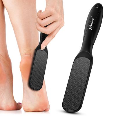 BALUCA Hard Skin Remover Nano Glass Foot File - Foot Callus Remover, Durable Foot Scrubber, Dead Skin Remover, Hygienic Pedicure Tool, Long Lasting Foot Buffer, Soft Smooth Feet, Black